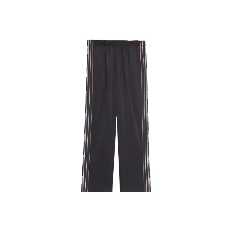 Balenciaga Stripe Tracksuit Pants 'Black'-0