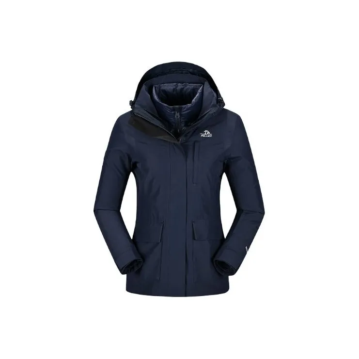PELLIOT Water Resistant Windproof Breathable Wear Resistant Warm Windbreaker Jacket Women's-2