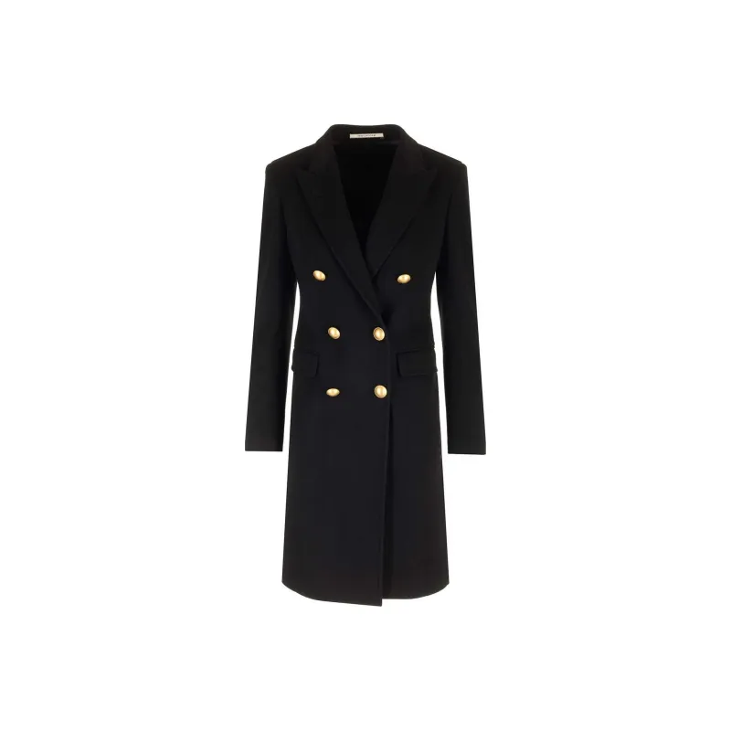 Tagliatore Double Breasted Mid Length Coat-0