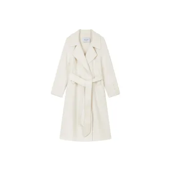 IHIMI Coats Women's Ecru