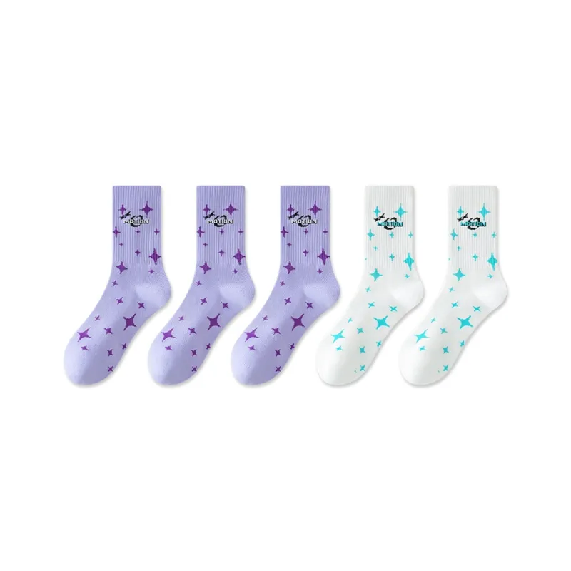 Taste The Color Mid Calf Socks Women's 5 Pack-8