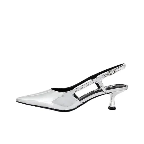 STEVE MADDEN Legaci Slim Heel High Heels 5cm Women's Silver