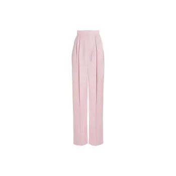 Alexander McQueen Pleat Detailed Wide Leg Pants