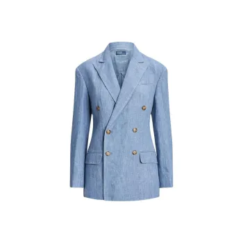 Polo Ralph Lauren SS24 Business Suit Coat Women's Blue