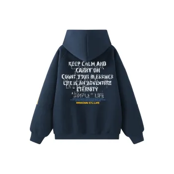 MIIOW Trend Party Series Sweatshirt Unisex Navy Blue