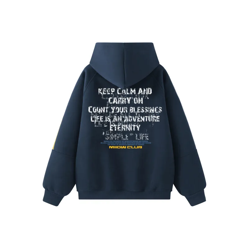 MIIOW Trend Party Series Sweatshirt Unisex Navy Blue-0