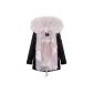 Black+Dreamy Heart Fox Fur