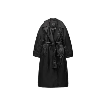 ZARA Puffer Jacket Women's Black