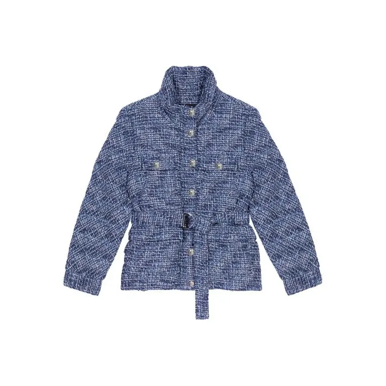 Maje Puffer Jackets Women's Blue-0