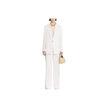 Lanvin Dart Detailed Straight Leg Trousers