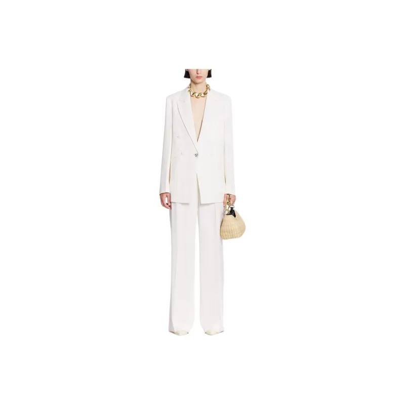 Lanvin Dart Detailed Straight Leg Trousers-0