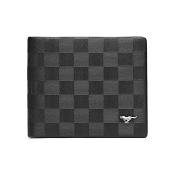 SEPTWOLVES Cow Leather Wallet Men's Black