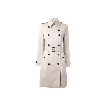 Burberry Trench Coats Women's White