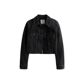 Hollister Denim Jackets Women's Black