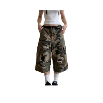 ZONEiD Denim Shorts Unisex Camouflage
