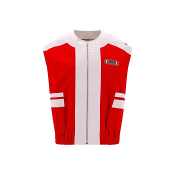 GUCCI Logo Patch Two Toned Gilet
