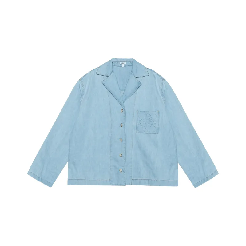 LOEWE Denim Jackets Women's Blue-0