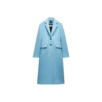 ZARA Coats Women's Sky Blue