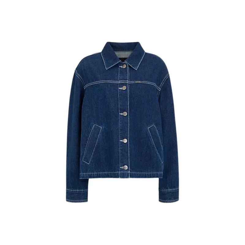 COACH SS24 Denim Jacket Women's Blue-0