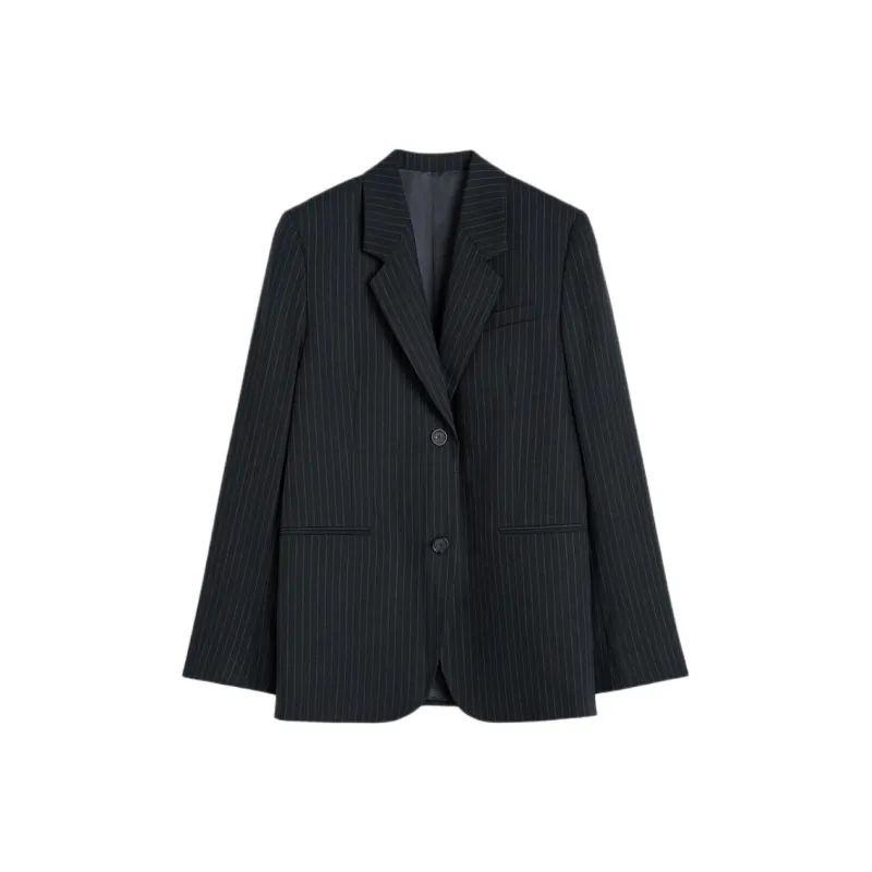 TOTEME Pinstripe Patterned Tailored Blazer-0