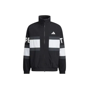 Adidas WORDING Pack Loose Fit Mesh Lined Woven Jacket Men's Black