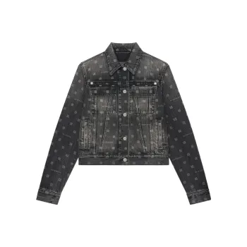 Givenchy Monogram-pattern Denim Jacket