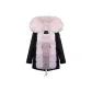 Black+Three-Section Dreamy Fox Fur