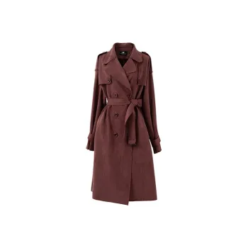 SOON FLOWER Trench Coat Women's Rusty Red