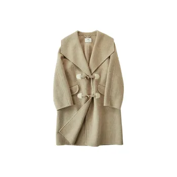 XIANGYING Coats Women's Sage Green