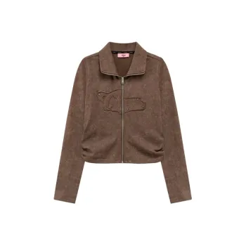 CHUU Cropped Coat Women's Coffee
