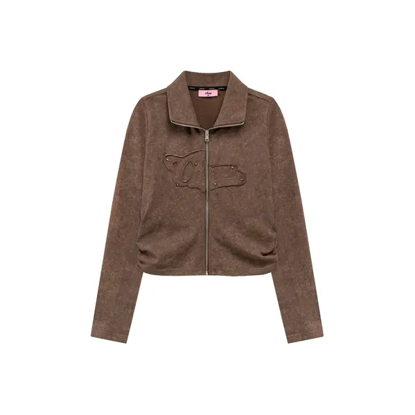 CHUU Cropped Coat Women's Coffee-0