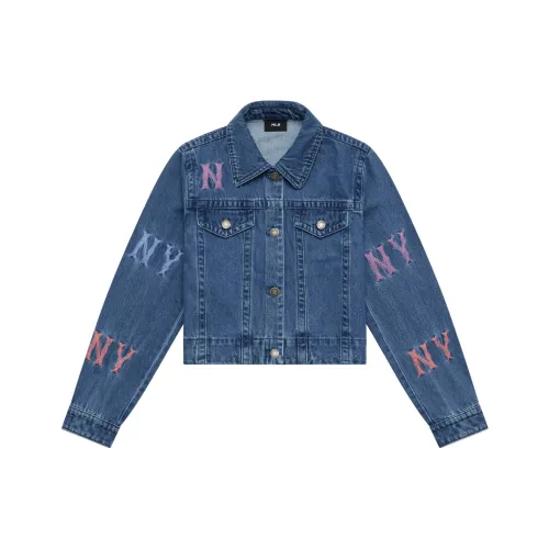 MLB Fashion Sports Collection New York Yankees 24FW Denim Jacket Women's Indigo