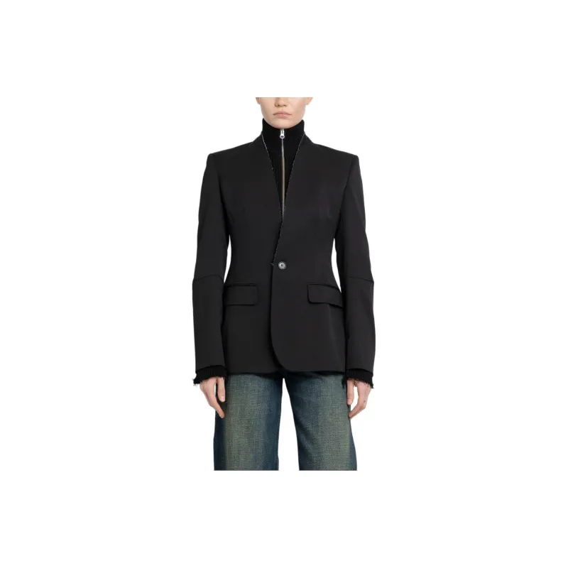 MM6 Maison Margiela Single Breasted Tailored Blazer-0