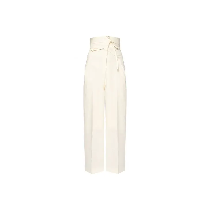 Jacquemus Casual Pants Women's Cream-0