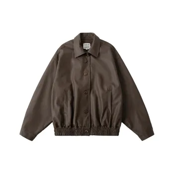 UNRETRO Leather Jackets Women's Brown