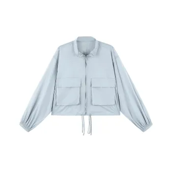 【dme】 Cropped Coats Women's Light Blue