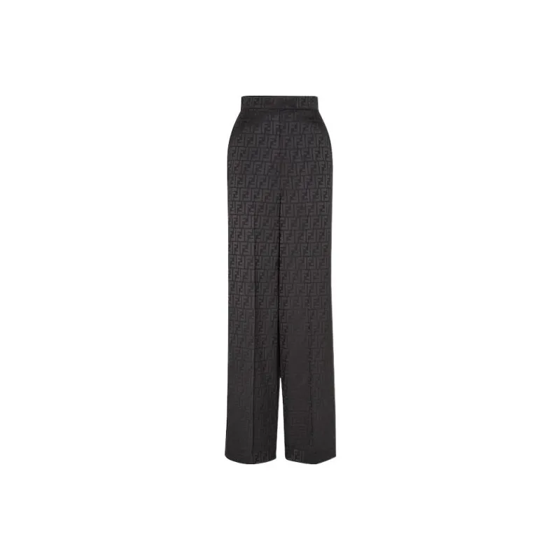 FENDI Ff Motif Wide-Leg Pants-0