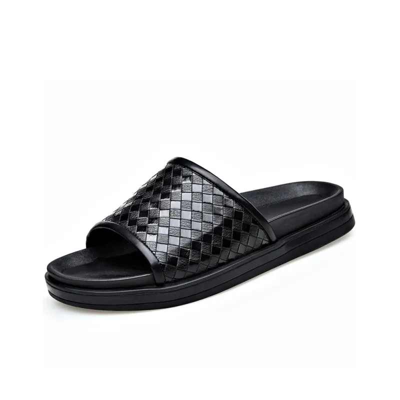 Romon Slide Slippers Men's Black-1