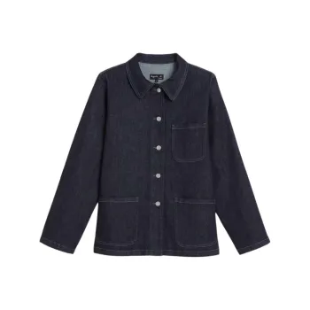 Agnes B. FW24 Denim Jacket Women's Blue