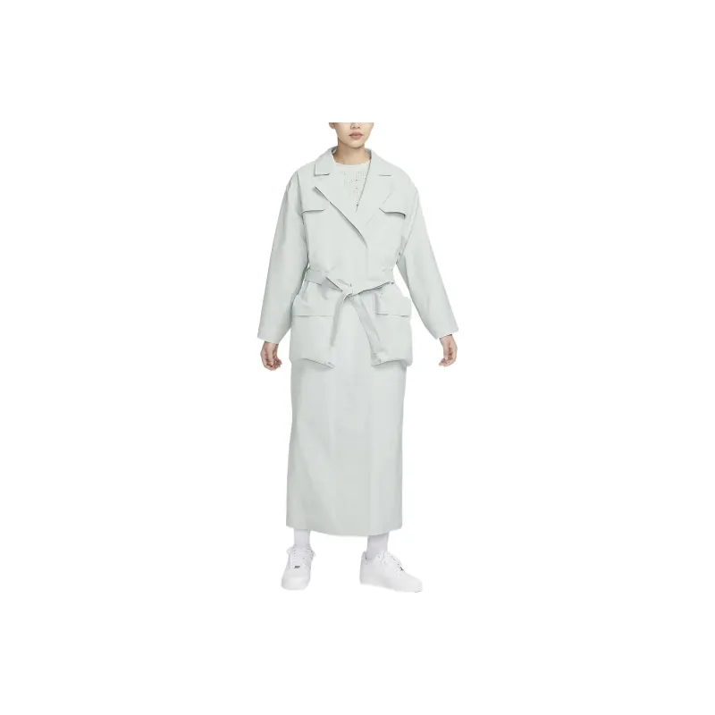 Nike Trench Coats Women's Light Silver-0