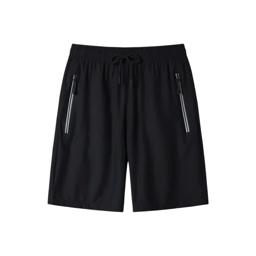TREK&TRAVEL Sports Shorts Unisex Black
