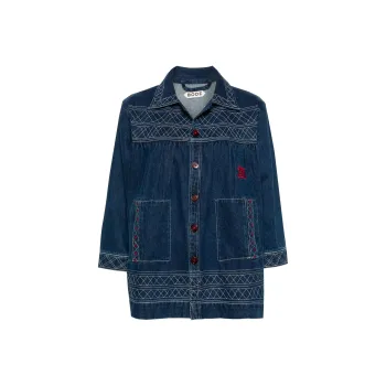 BODE Quincy Motif-embroidered Denim Jacket