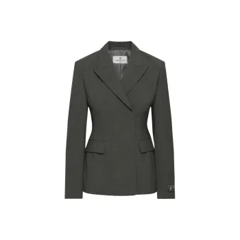 ARITZIA FW24 Babaton Intelligence Blazer Business Suit Women's Heather Charcoal/Stone Phoebe Zhennan Charcoal