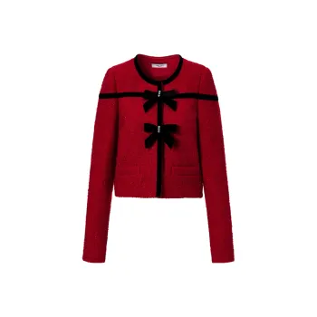 TAMMY TANGS Cropped Coats Women's Red
