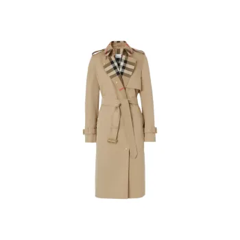 Burberry Exaggerated Check panel Trench Coat