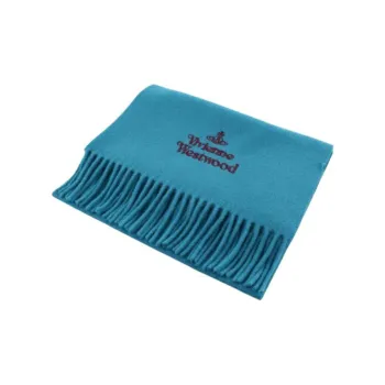 Vivienne Westwood Wool Knit Scarves Women's Blue