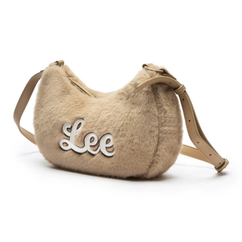 Lee Fabric, PU Shoulder Bag Regular Women's Khaki/Ecru/Dusty Blue-1