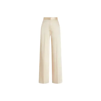 SCANLAN THEODORE Satin Drape Leg Trouser Casual Pants Women's Gold