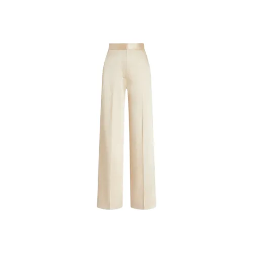 SCANLAN THEODORE Satin Drape Leg Trouser Casual Pants Women's Gold
