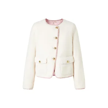 JZ Juzui Coats Women's Raw White